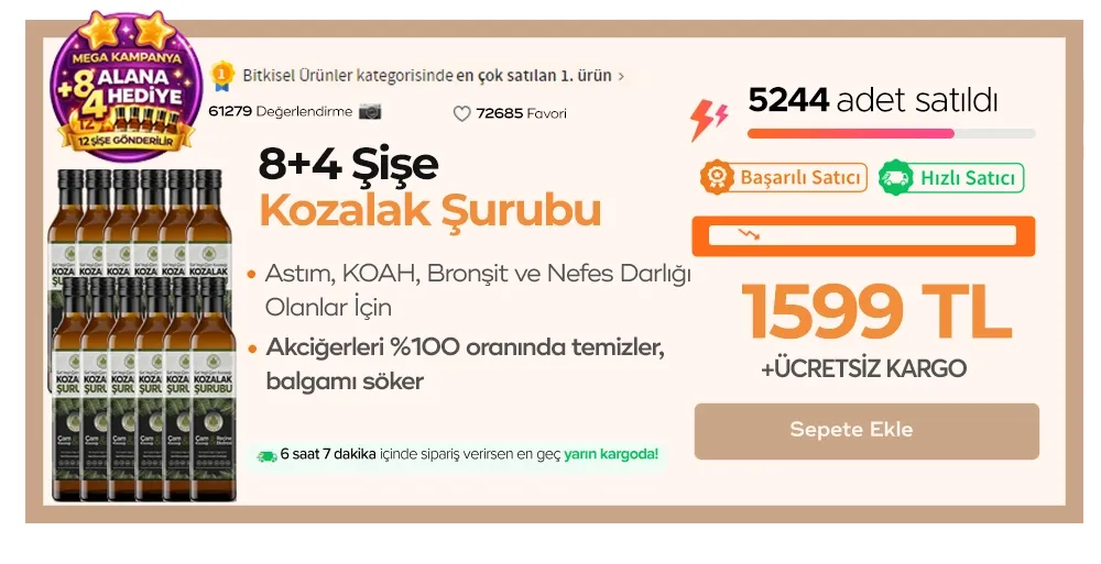 8+4 Şişe Kozalak Şurubu (12 şişe)